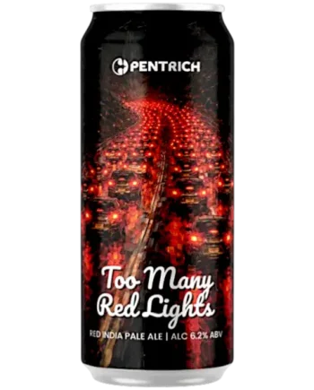 Pentrich Too Many Red Lights Red IPA 440ml (6.2%)