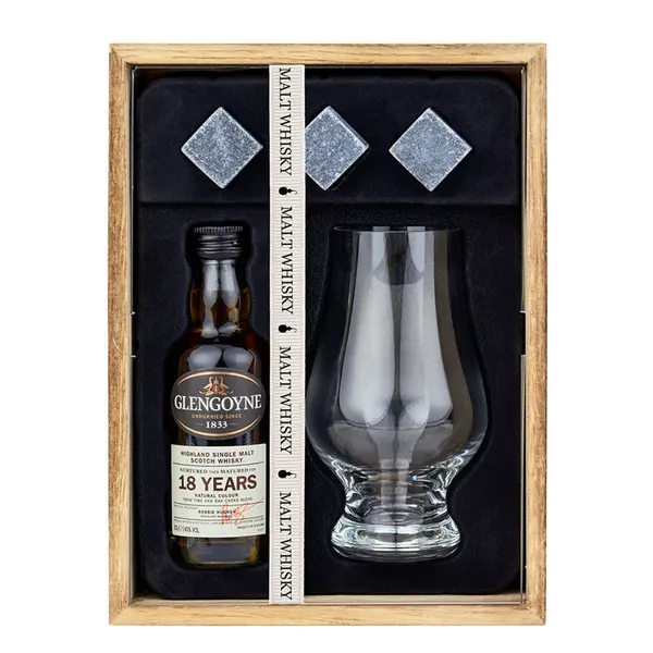 Glengoyne 18 Year Old Single Malt Scotch Whisky Gift Pack, 5 cl