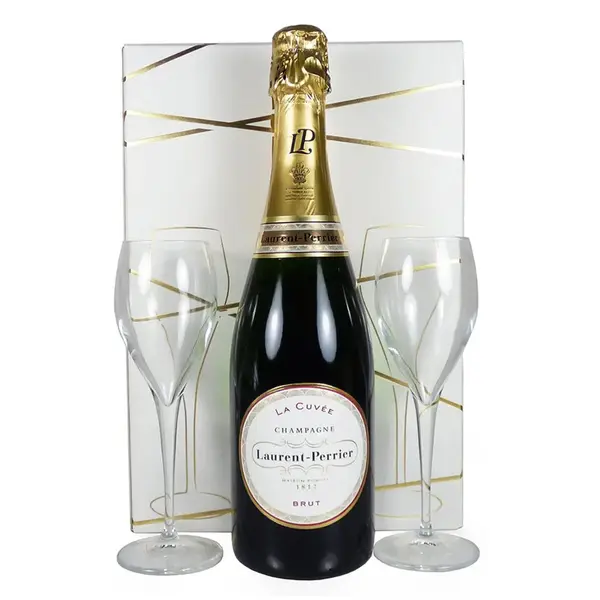 Laurent-Perrier La Cuvée Flute Presentation Box Champagne, 75 cl