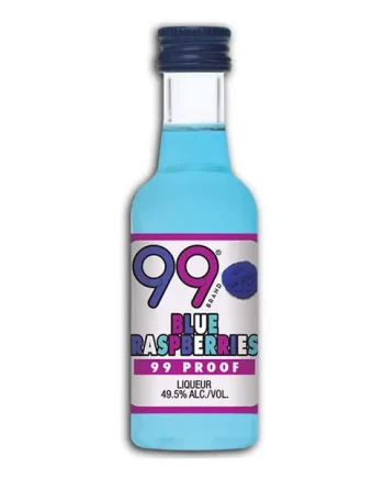 99 Proof Blue Raspberry Liqueur, 5 cl