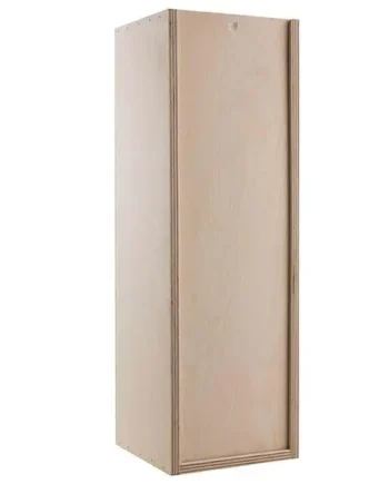 Wooden 1 Bottle Magnum Gift Box - Sliding Lid