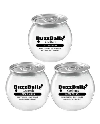 BuzzBallz Lotta Colada Cocktail, 3 x 200 ml