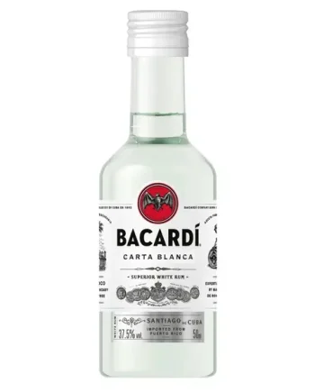 Bacardi Carta Blanca Rum Miniature, 5 cl