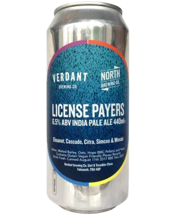 Verdant x North Brewing Co. License Payers IPA 6.5% (440ml can)