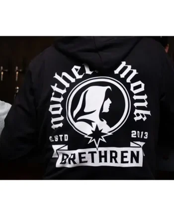 BLACK NORTHERN MONK BRETHREN ZIP HOODIE