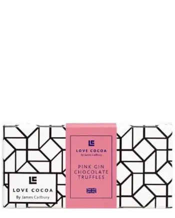 Love Cocoa Pink Gin Truffles Flat Letterbox Gift, 100 g