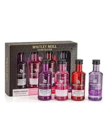 Whitley Neill Pink Gin Miniature Gift Set, 4 x 5 cl