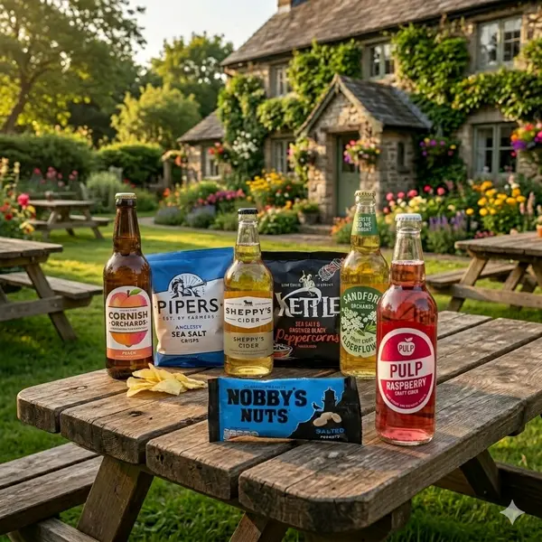 Pub In A Box - Light Fruit Cider Gift Hamper with Pub Snacks - The Online Cider Shop