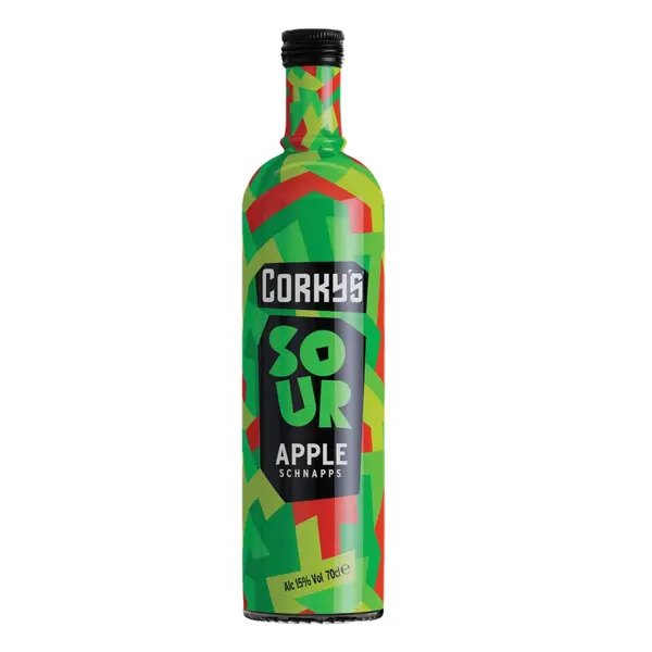 Corky's Sour Apple Schnapps, 70 cl
