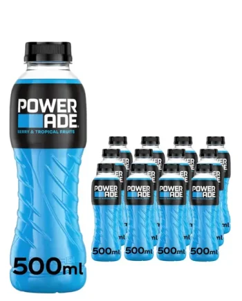 Powerade Berry & Tropical Sports Drink Multipack, 12 x 500 ml