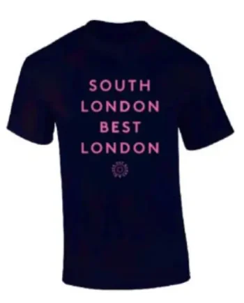 HB&B South London Best London T-shirt (front logo, navy)