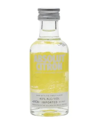 Absolut Citron Vodka Miniature