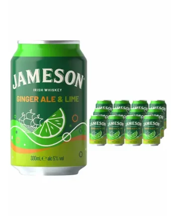 Jameson Ginger & Lime Can Multipack, 12 x 330ml