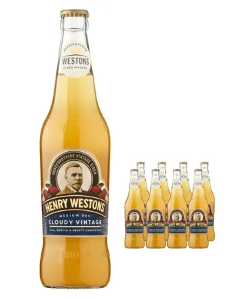 Henry Westons Cloudy Vintage Cider Multipack, 8 x 500 ml