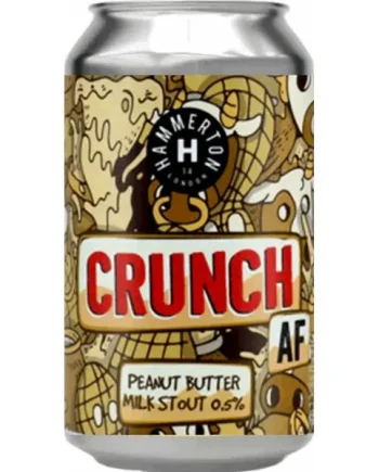 Hammerton Crunch AF Alcohol Free Peanut Butter Milk Stout 330ml (0.3%)