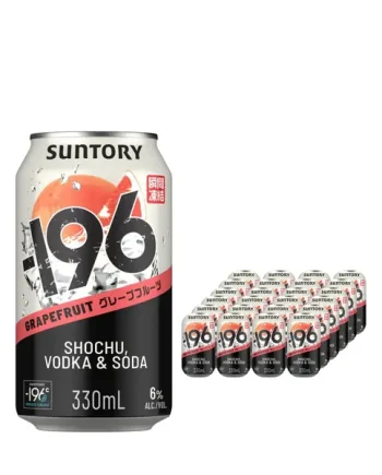 Minus 196 Grapefruit Shochu, Vodka & Soda Premixed Multipack, 12 x 330 ml