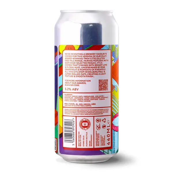 Twin Cities: Mosaic & Motueka (GF), 5.2%