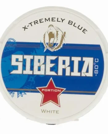Siberia Blue -80 Degrees White Portion Chew Bags