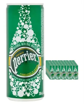 Perrier Sparkling Mineral Water Cans Multipack, 35 x 250 ml