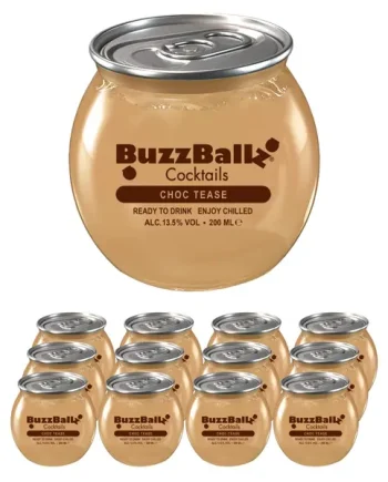 BuzzBallz Choc Tease Cocktail Multipack, 12 x 200 ml