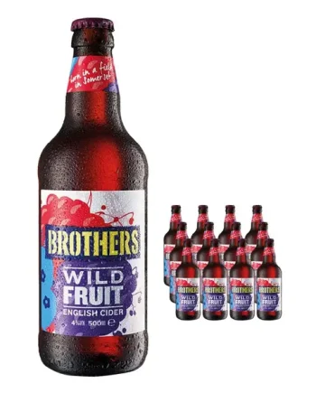 Brothers Wild Fruit Premium Cider Multipack, 12 x 500 ml
