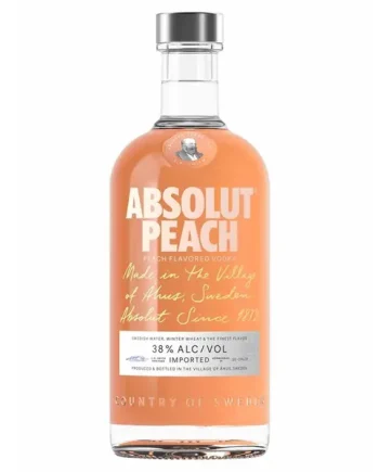 Absolut Peach Flavoured Vodka, 70 cl
