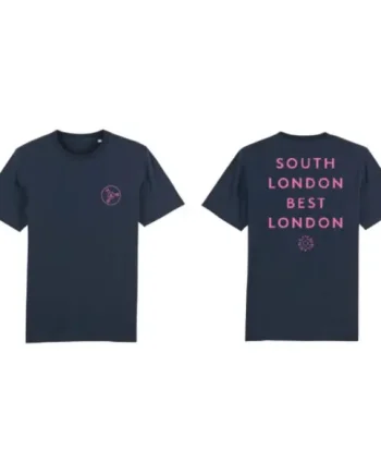 HB&B South London Best London T-shirt (back logo, navy)