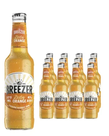 Breezer Zesty Orange Premixed Drink Multipack, 12 x 275 ml