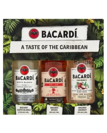 Bacardi Tastes Of The Caribbean Gift Set 3 x 5 cl