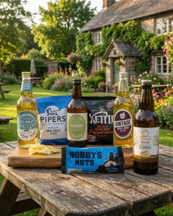 Pub In A Box - Medium Sweet & Sweet Cider Gift Hamper with Pub Snacks - The Online Cider Shop