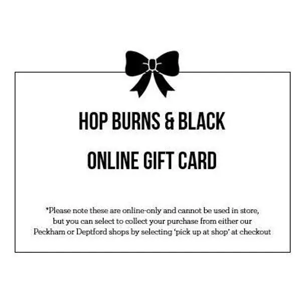Online Gift Card (£10-£100 available)
