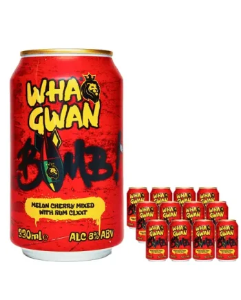 Wha Gwan Bomb Premixed Drink Multipack, 12 x 330 ml