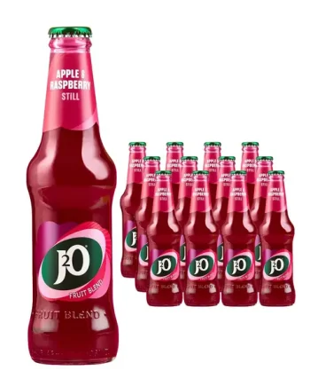 J2O Apple & Raspberry Glass Bottle Multipack, 12 x 275 ml