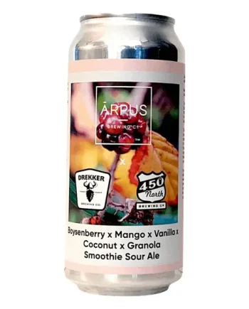 Arpus x Drekker x 450 North Boysenberry X Mango X Vanilla X Coconut X Granola Smoothie Sour Ale 440ml (5%)