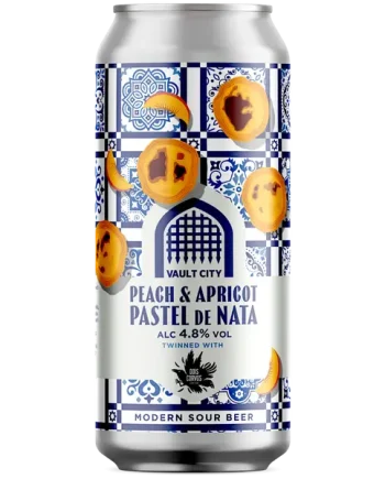 Vault City Peach and Apricot Pastel De Nata Sour 440ml (4.8%)