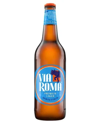 Via Roma Premium Lager Beer Multipack, 12 x 660 ml