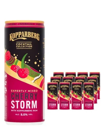 Kopparberg Sparkling Cherry Storm Rum Premixed Cocktail Multipack, 12 x 250