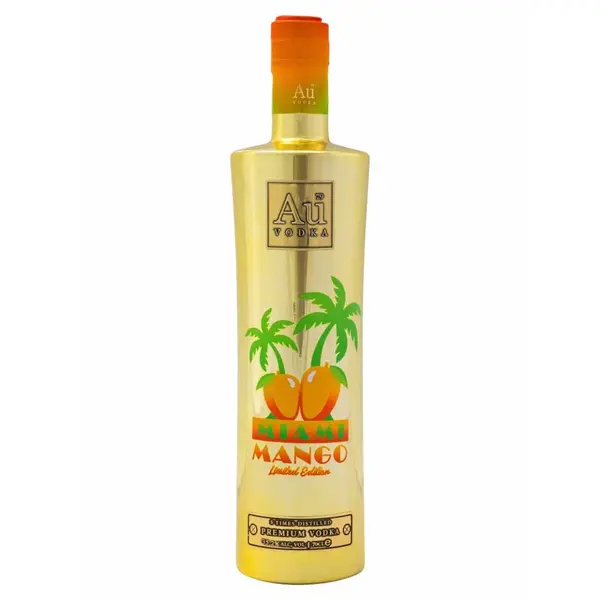 Au Vodka Miami Mango Vodka, 70 cl