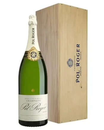 Pol Roger Brut Reserve Jeroboam in Wooden Box, 3 L
