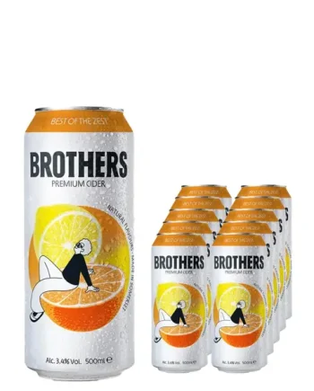 Brothers Best Of The Zest Cider Can Multipack, 10 x 500 ml