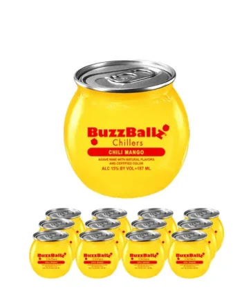 BuzzBallz Chili Mango Cocktail Multipack, 12 x 200 ml
