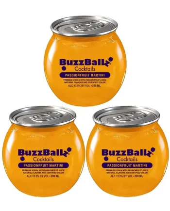 BuzzBallz Passionfruit Martini Cocktail Multipack, 3 x 200 ml