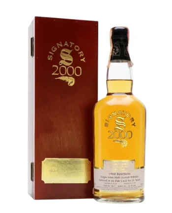 Bowmore 1968 31 Year Old Millennium Edition Cask #3817 Signatory