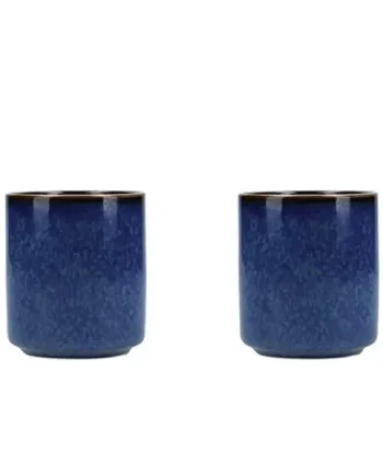 Mikasa Satori Indigo Blue Sake Cups Set of 2