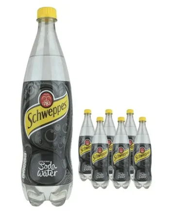 Schweppes Soda Water Multipack, 6 x 1 L