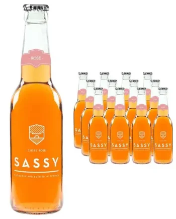 Sassy Cidre Rosé Cider Multipack, 12 x 330 ml