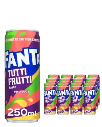 Fanta Zero Sugar Tutti Frutti Multipack, 24 x 250 ml