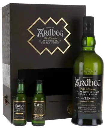 Ardbeg 10 Year Old Exploration Gift Pack, 70 cl + 2 x 5 cl