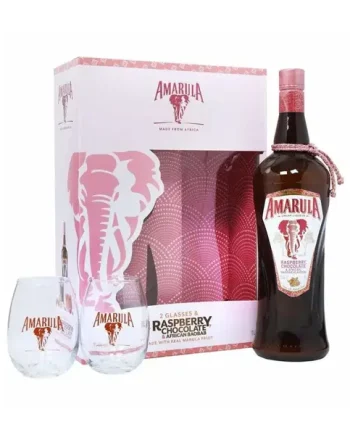 Amarula Raspberry & Chocolate Cream Liqueur Gift Pack, 1 L