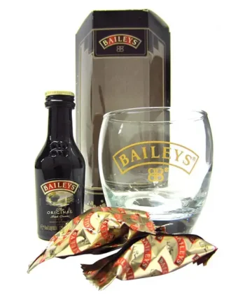 Baileys Miniature Glass + Chocolates Gift Set